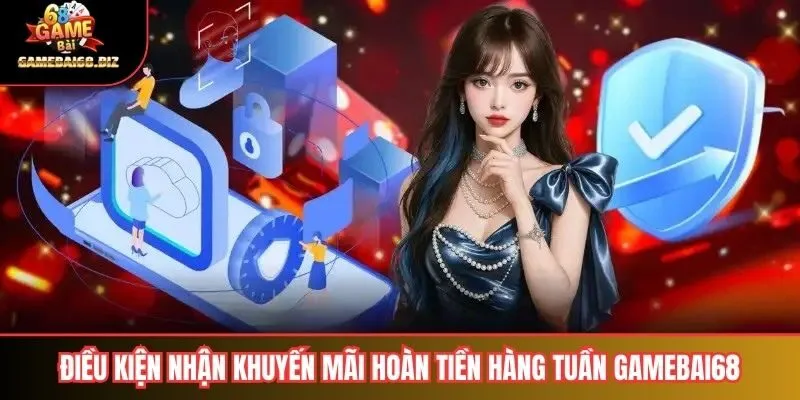 Điều kiện nhận khuyến mãi hoàn tiền hàng tuần gamebai68