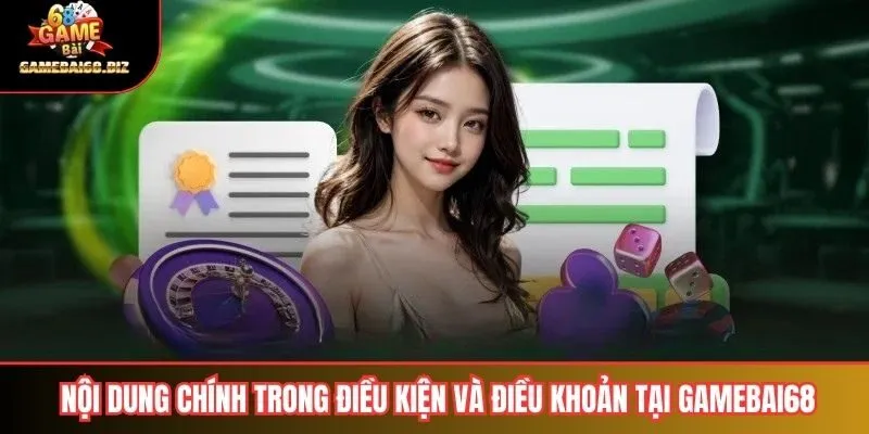 Điều Kiện Và Điều Khoản 2 Nội dung chính trong điều kiện và điều khoản Gamebai68