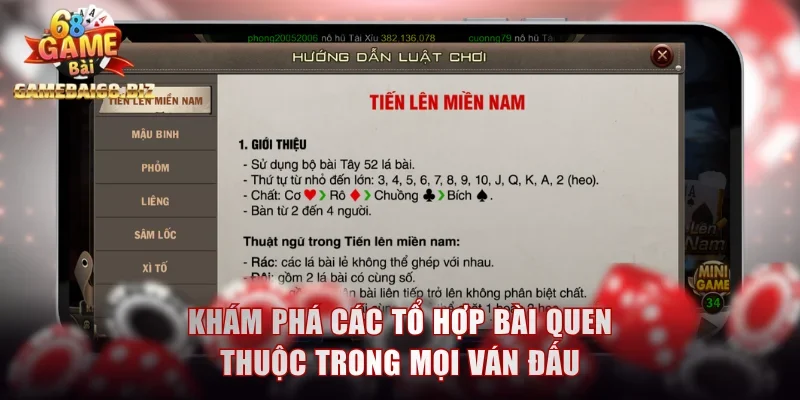 Khám phá các tổ hợp bài quen thuộc trong mọi ván đấu